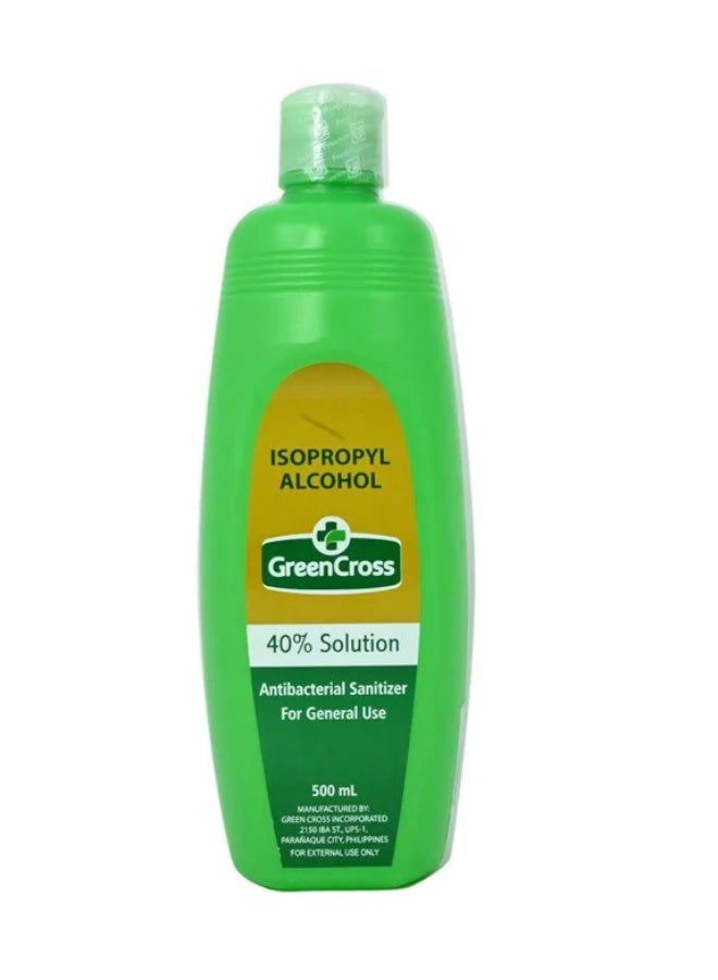 Green Cross Isopropyl Alcohol 40% Solution, Antibacterial Sanitizer, 500ml