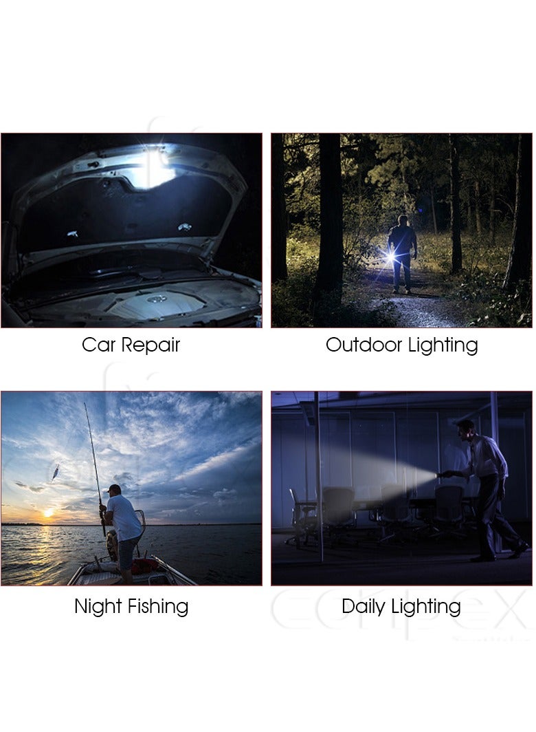 360 LED Torch Light, Outdoor Waterproof Camping Flashlight TW-1028 - Image 4