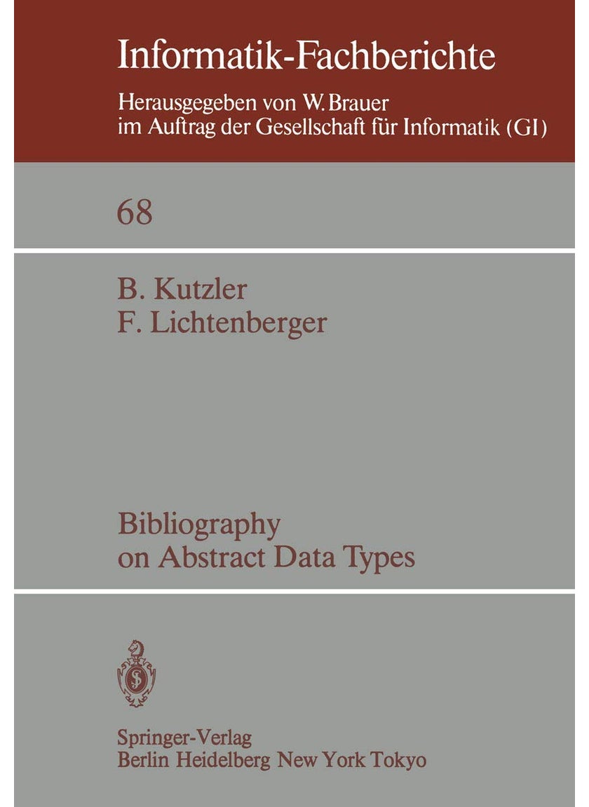 Bibliography on Abstract Data Types 