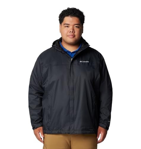 Columbia Men's Watertight II Waterproof Rain Jacket, Black, Small - Image 1
