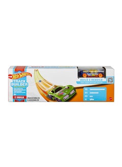 Hot Wheels Track Builder Unlimited Basic Track Pack Starter Set for Add-On Builds with 10 Track Pieces, 9 Connectors & One 1:64 Scale Hot Wheels  Car for Kids Aged 6 Years Old & Up  - Image 5