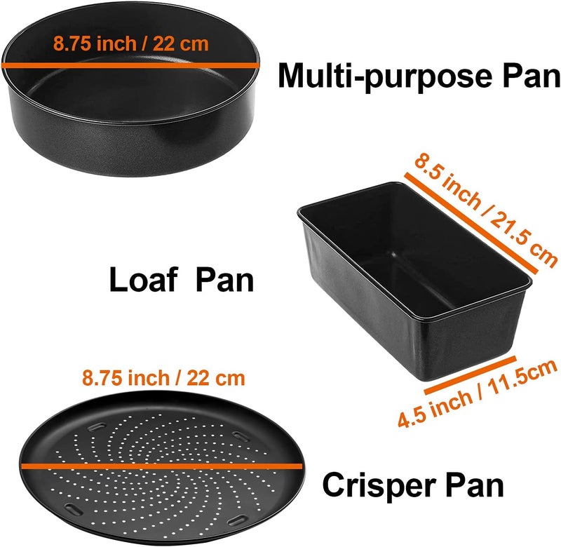 DEMEDO Baking Set for Ninja Foodi 65 Qt 8 Qt Ninja Foodi Pressure Cooker  Air Fryer Deluxe Bake Kit Dishwasher Safe Air Fryer Accessories Set - Image 2