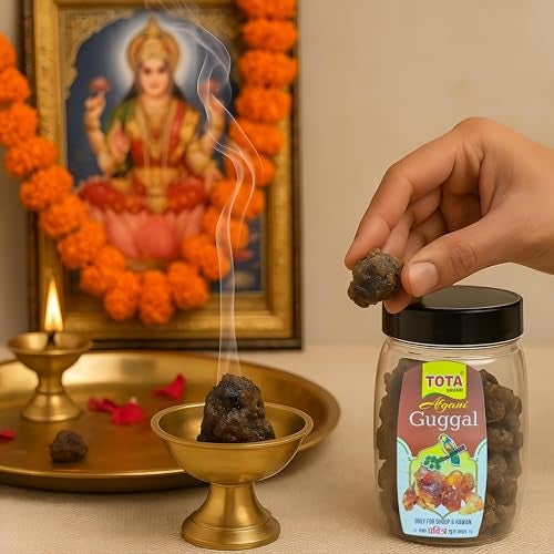 TOTA Premium Afghani Guggal | 100% Natural Resin Gugal/Guggul for Puja Havan Dhoop Dhuni Meditation Air Purification & Ayurvedic Healing | No Artificial Frangrance | 50g - Image 5