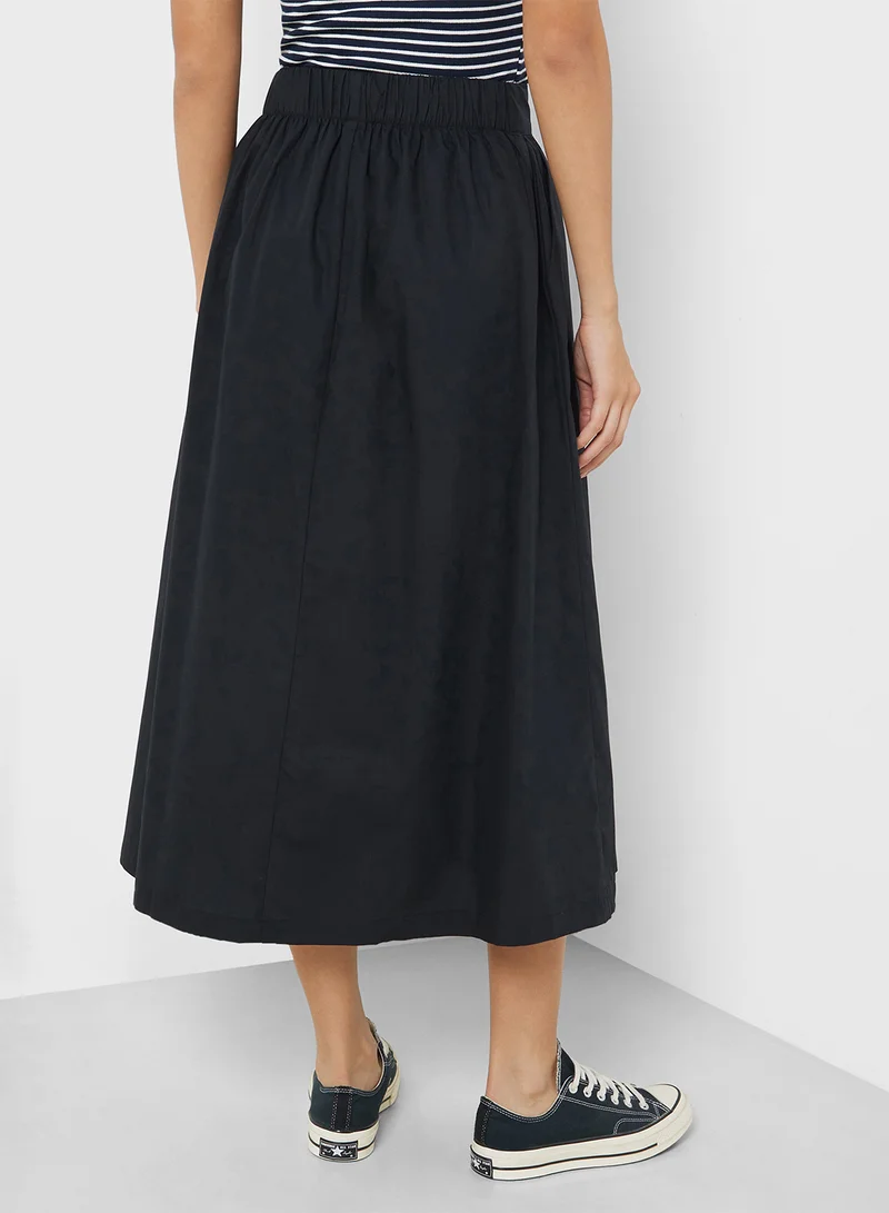 VERO MODA High Waist Midi Skirt