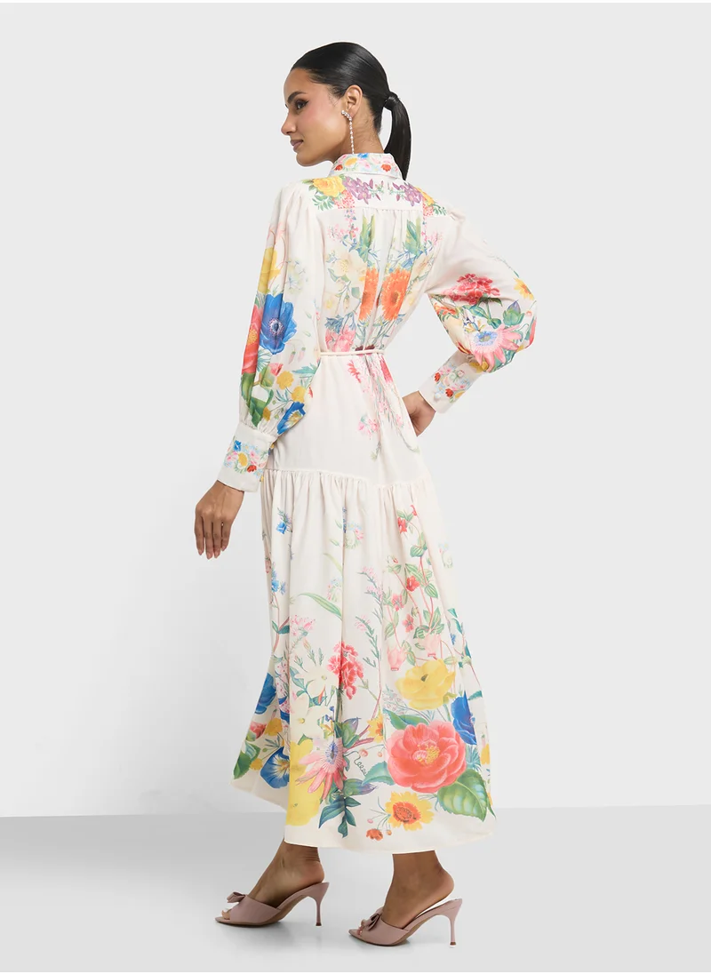 Khizana Floral Print Dress