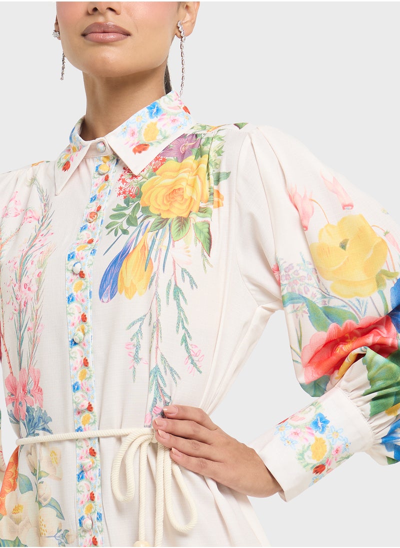 Khizana Floral Print Dress  - Image 3
