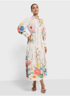 Khizana Floral Print Dress  - Image 1