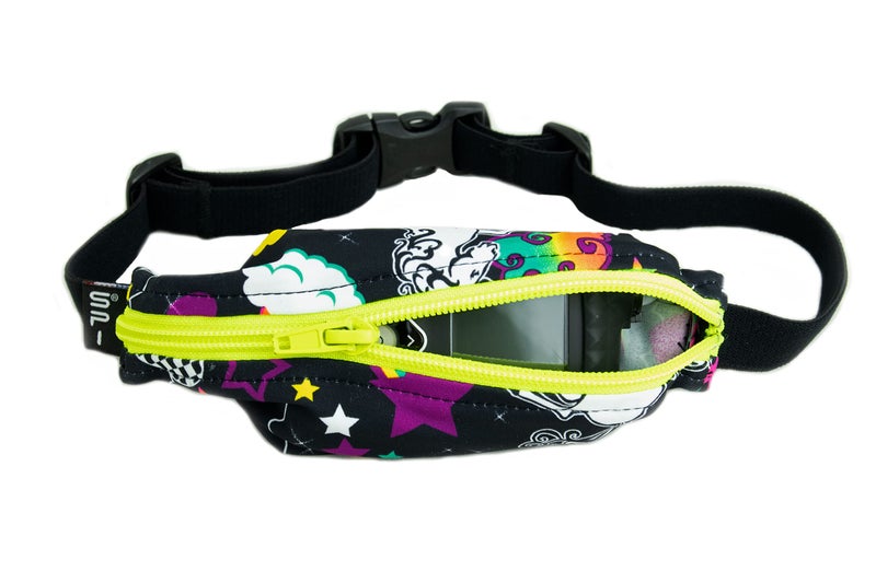SPIbelt Kid SPIbelt Unicorn/Lime Zipper - Pass Through Hole - Image 2