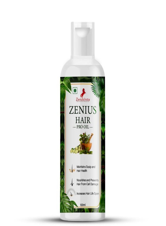 Zenius India زيت زينوس برو للتحكم في تساقط الشعر، يغذي فروة الرأس، غني بمستخلصات الجنسند وإكليل الجبل، شعر صحي، مناسب للجميع، الأفضل للرجال والنساء - Image 2