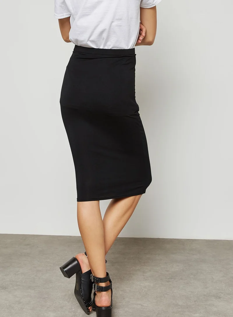 Missguided Jersey Midi Skirt