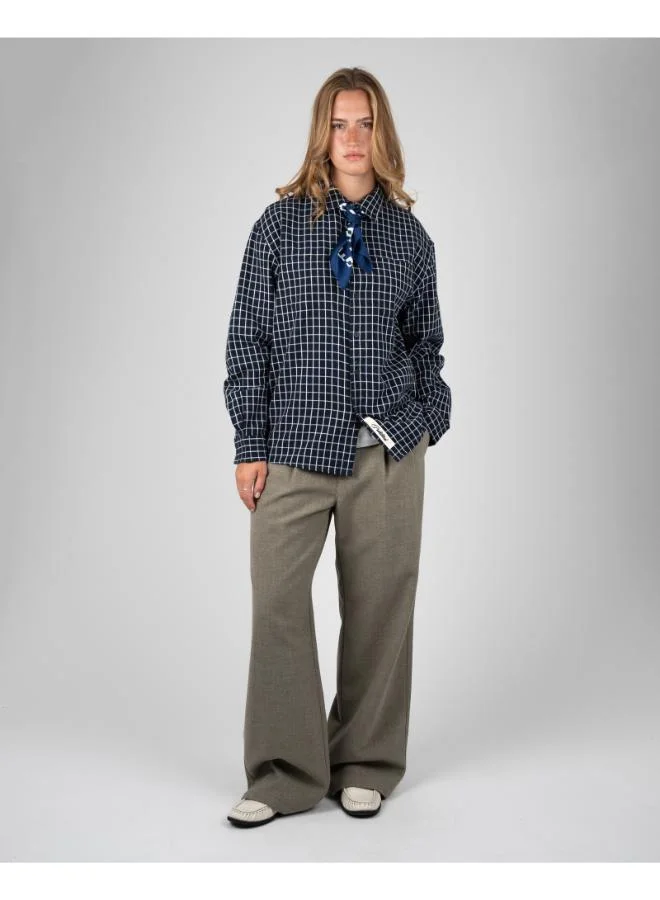 Prohibited Light Grey Revival Pleated Pants  | Best Price UAE