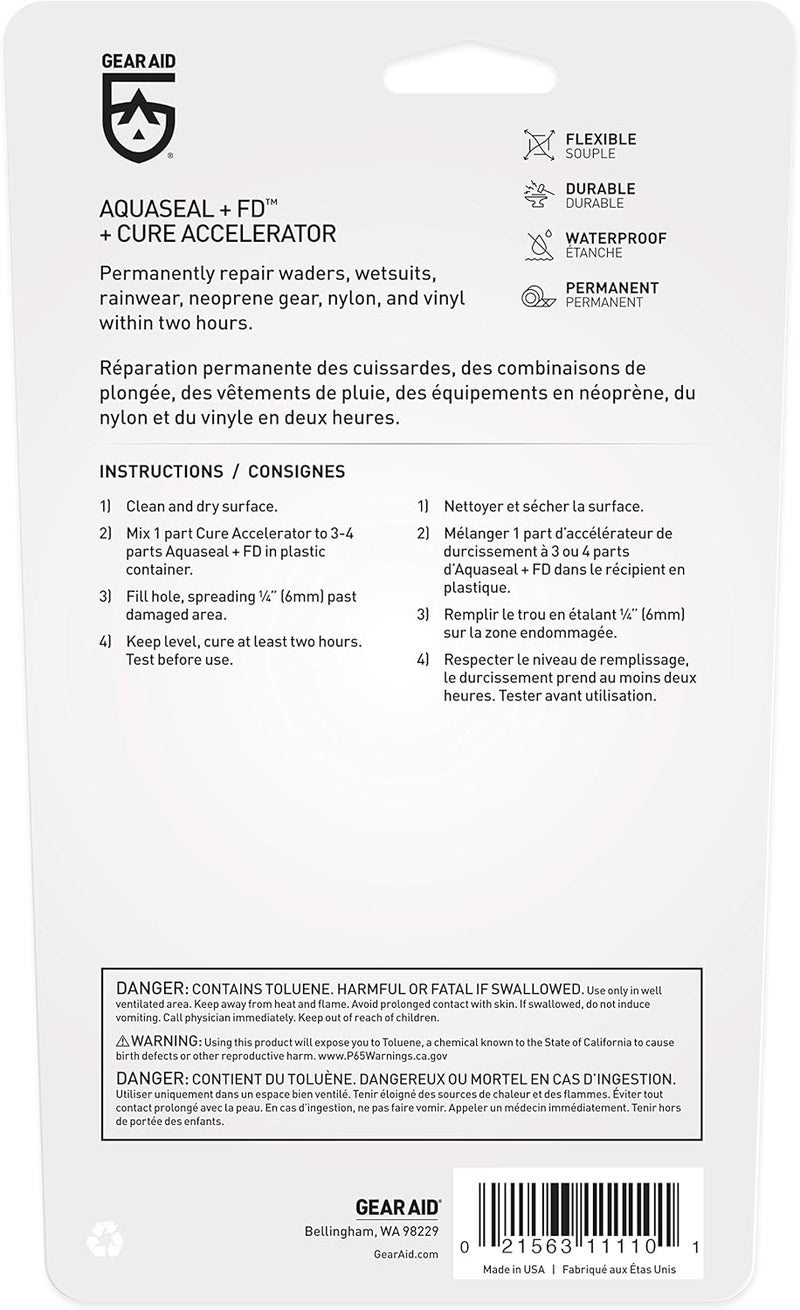 Gear Aid Aquaseal FD Flexible Durable Repair Adhesive with Cure Accelerator - Image 3