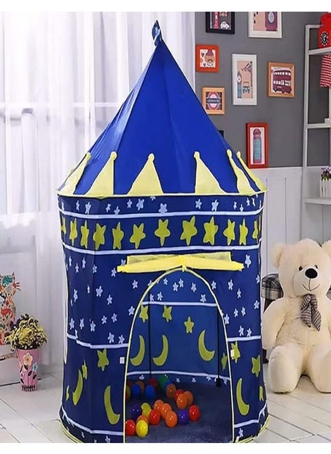 Portable Foldable Small Play Tent for Kids (Blue)