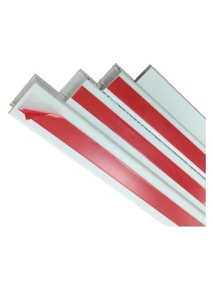 HASANAT ESSENTIALS HASANAT ESSENTIALS HETRUNK Self Adhesive Mounting PVC Trunking Wire Sizes Box Compartment Wire Organizer Paintable Wire Concealer Pk 3 (30 X 30 PK 3 WHITE)  - Image 2