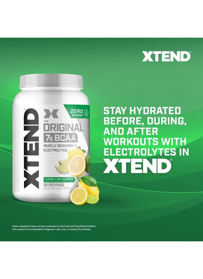 SCIVATION XTEND Original BCAA Powder Lemon Lime Squeeze | Sugar Free Post Workout Muscle Recovery Drink with Amino Acids | 7g BCAAs for Men & Women | 90 Servings  - Image 5