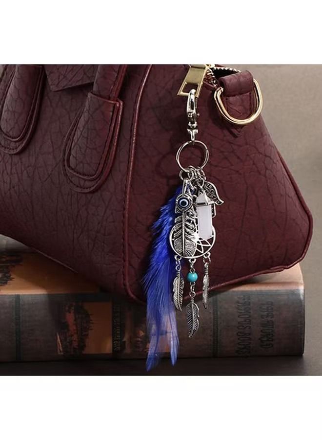 Unique Keychain - Dreamcatcher Keychain - Tassel Feather Pendant Keychain - Gifts - Image 5