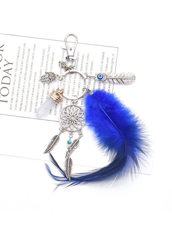 Unique Keychain - Dreamcatcher Keychain - Tassel Feather Pendant Keychain - Gifts - Image 2