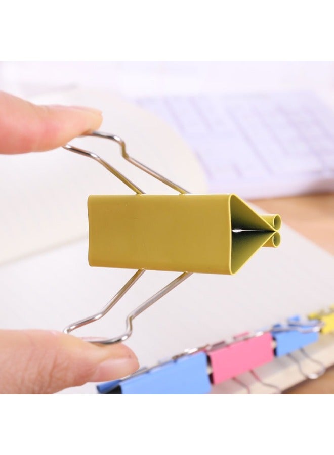 HELPS Colorful Long Tail Clip Ticket Holder Custom Swallowtail Clip Test Paper Document Ticket Holder Office Stationery Metal Phoenix Tail Clip - Image 3