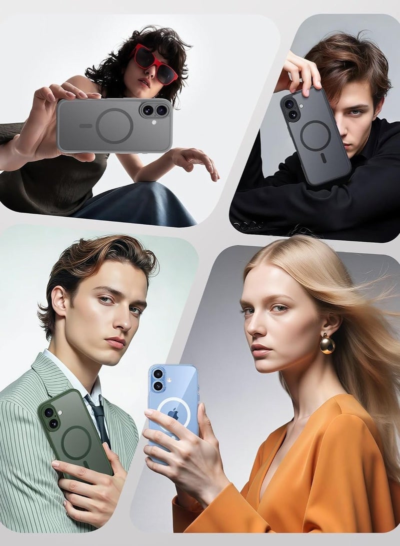 بلو بيك جراب BluePeak لهاتف iPhone 17 بتقنية Magsafe الشفافة الكريستالية - مصنوع من مادة TPU المقاومة للاصفرار، يوفر حماية من السقوط من ارتفاع 15 قدمًا وفقًا للمعايير العسكرية، غطاء نحيف وشفاف مقاوم للصدمات، متوافق مع الشحن اللاسلكي لهاتف iPhone 17 - Image 3