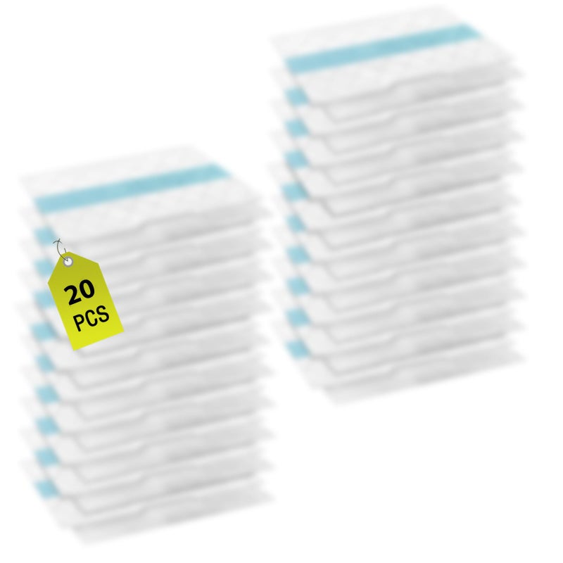 Chuancheng 20 Pack VACMOP Disposable Hard Floor Vacuum and Mop Pad Refills for Shark Pro VM252 VM251 VM250 VM200 VC205 QM250 VM190 VM200P12 VMP30 Vacuum Cleaner Replacement Parts - Image 1