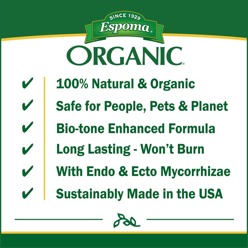 Espoma Organic Bio-Tone Starter Plus 4-3-3 Natural & Organic Starter Plant Food with Both Endo & Ecto Mycorrhizae; 4 lb. Bag; The Ultimate Starter Fertilizer - Pack of 1 - Image 4