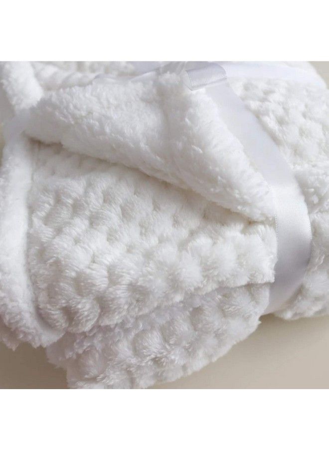 Brandonn Baby Boy'S And Baby Girl'S Luxury Flannel And Sherpa Wrap Sheet For (0 12) Months All Season Blanket;Wrapping Sheet;Baby Blanket For Babies Lightweight (White) - Image 5