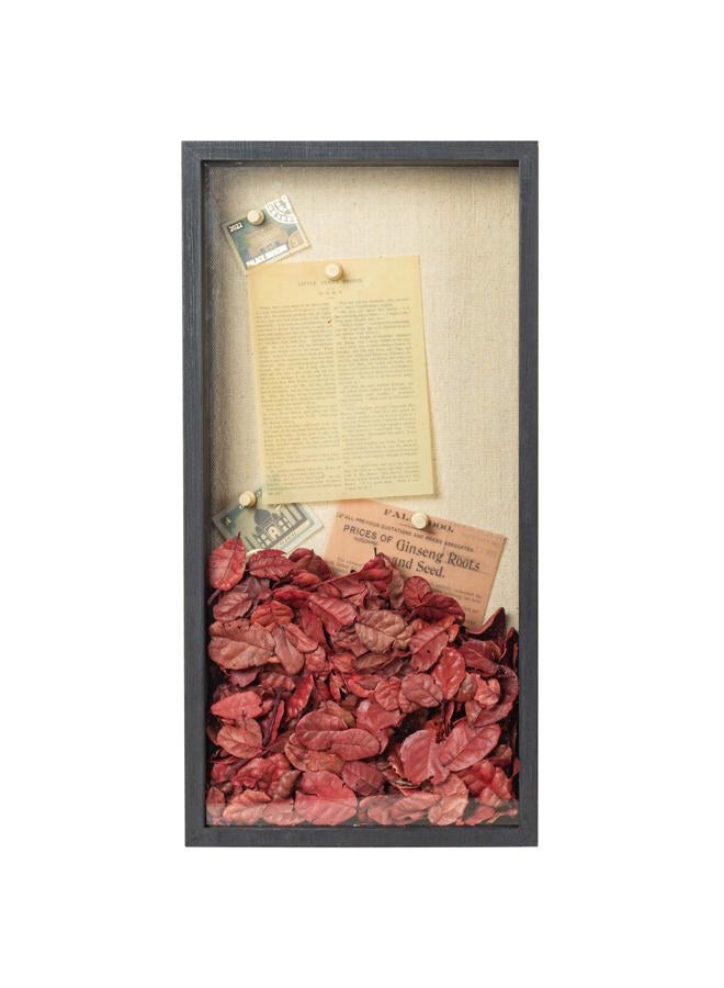 Increased Fire Shadow Box Frame 8x16 Shadow Box Display Case with Linen Back of Awards Memorabilia Flower, Pictures, Keepsakes、Bouquet、Medals and More Photos Memory Box Black - Image 2