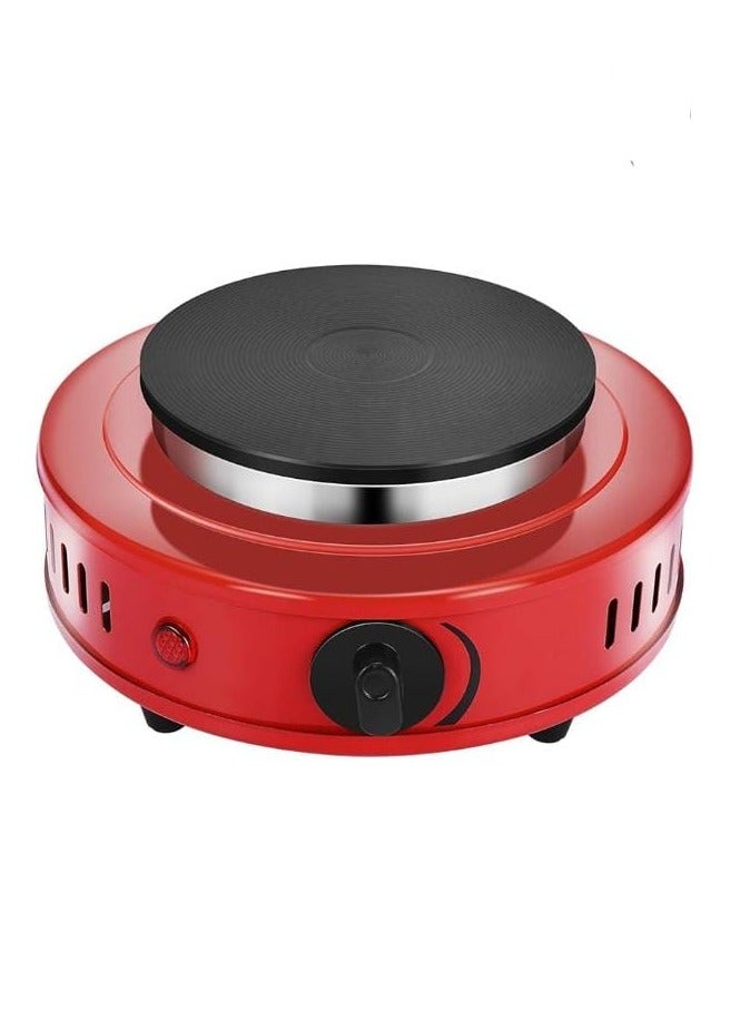 500W Electric Hot Plate – Adjustable Thermostat Control, Compact Single Burner with Iron Heating Plate for Cooking & Heating  - Image 1