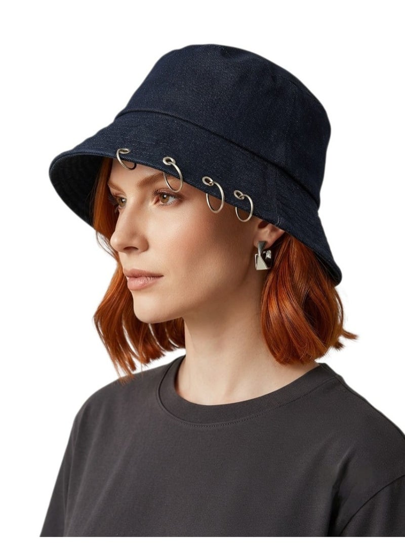Imported sun protection cap for women suitable for outdoor camping, hiking, travel, and fishing; black, one size. - Image 1