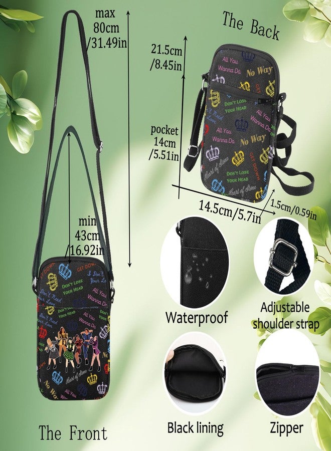 LEVLO Six Queen Cross Body Bag Musical Theater Lover Gift Six Queen Musical Shoulder Bagg Musical Six Queen Merchandise - Image 2