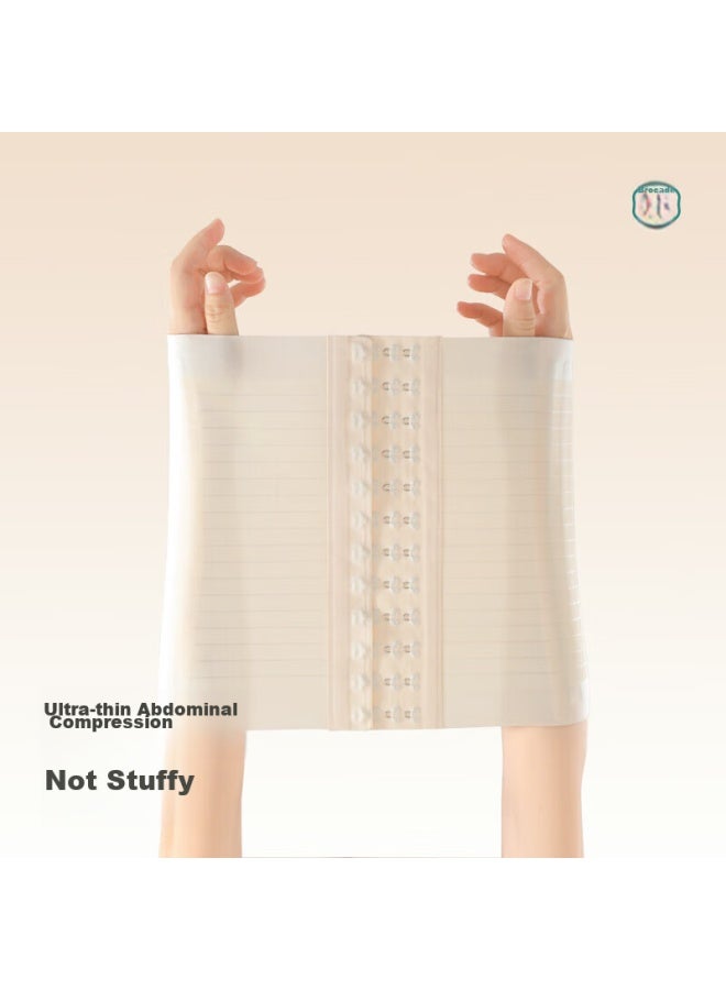 Jindu Seamless Waist Trainer, Summer Thin Ice Silk Shaping Waist Belt, Strong Belly Control For Women, Tummy Slimming And Waist Shaping Band - Image 3