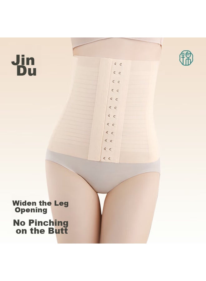 Jindu Seamless Waist Trainer, Summer Thin Ice Silk Shaping Waist Belt, Strong Belly Control For Women, Tummy Slimming And Waist Shaping Band - Image 1