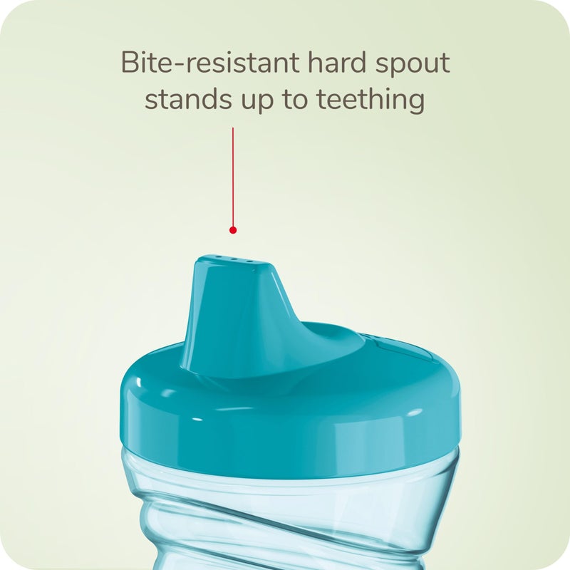 NUK Fun Grips Hard Spout Sippy Cup, 10 oz. | Easy to Hold, BPA Free, Spill Proof Toddler Cup, 4pk - Image 2