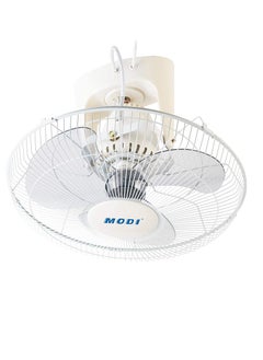 MODI Orbit Fan,16-inch Ceiling Fan, White Cooling Fan with 3 Speed Choices,360 Degree Oscillating Fan for Home and Office.  - Image 1