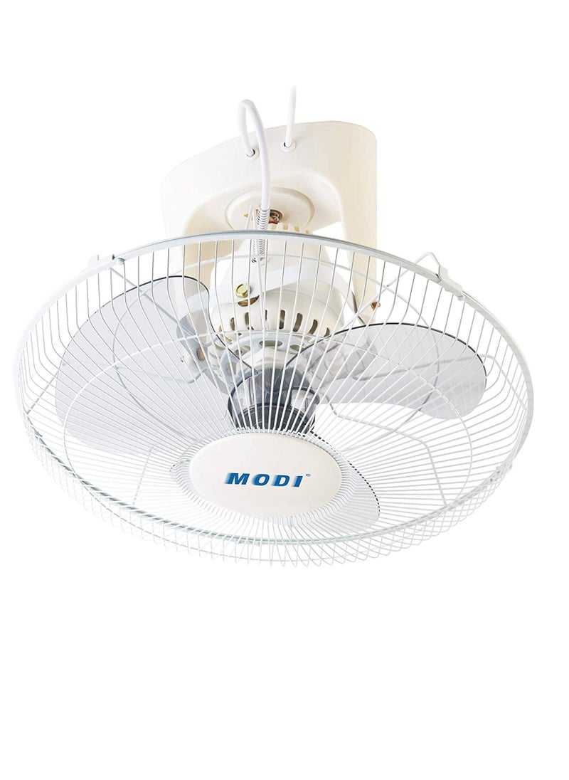 MODI Orbit Fan,16-inch Ceiling Fan, White Cooling Fan with 3 Speed Choices,360 Degree Oscillating Fan for Home and Office.  - Image 1