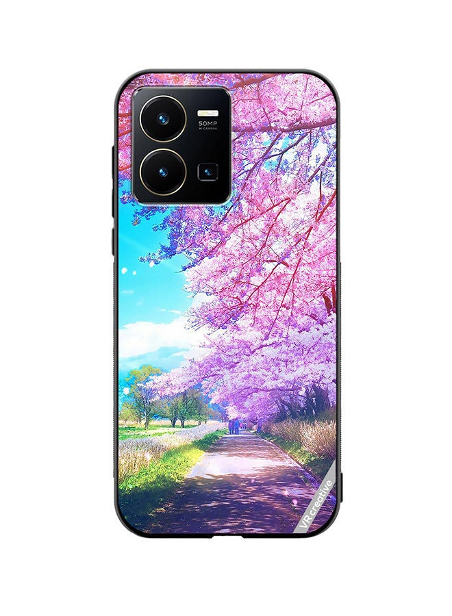 Protective Case Cover For Vivo Y35 Garden Design Design Multicolour