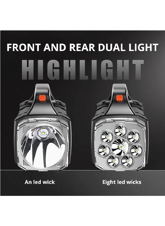 AB18 Ultra Bright Rechargeable LED Flashlight Portable Handheld Lamp USB Charging COB Work Light For Outdoor Camping - Image 4