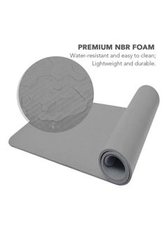 Taimi Non-Slip yoga mat Anti-Tear Exercise Mat With Carrying Strap 183x61x1cm Grey  - Image 3