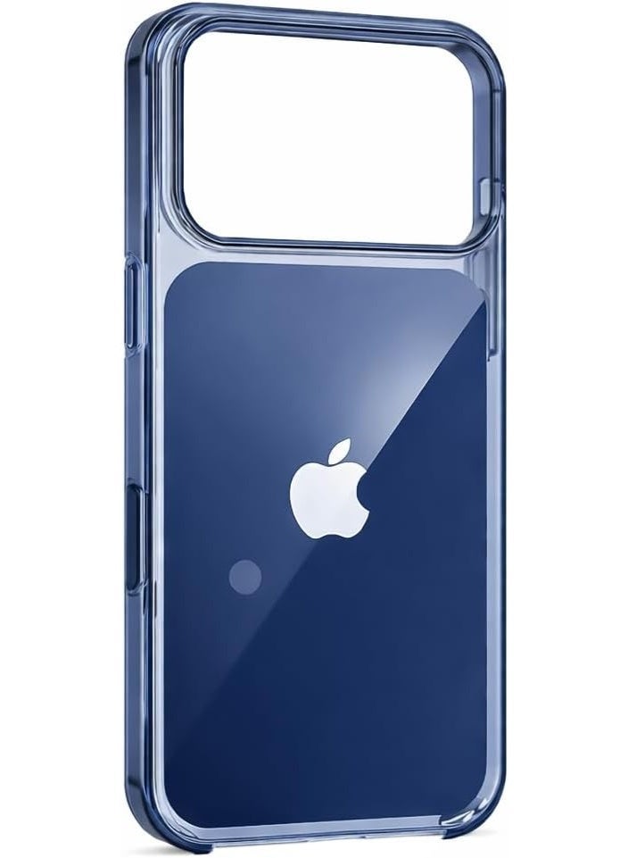 جراب حماية شفاف ملون لآيفون 17 برو ماكس متوافق مع ماج سيف جراب حماية للموبايل خفيف الوزن متوافق مع الشحن اللاسلكي بلمسة نهائية لامعة ناعمة مضاد للاصفرار - كحلي - Image 2