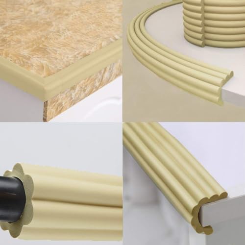 BabySafeHouse Multifunction Furniture Edge Guard Strip Pre-Taped with 3M Adhesive (6.5ft-Beige Color) for Baby Proofing & Child Safety - Image 3
