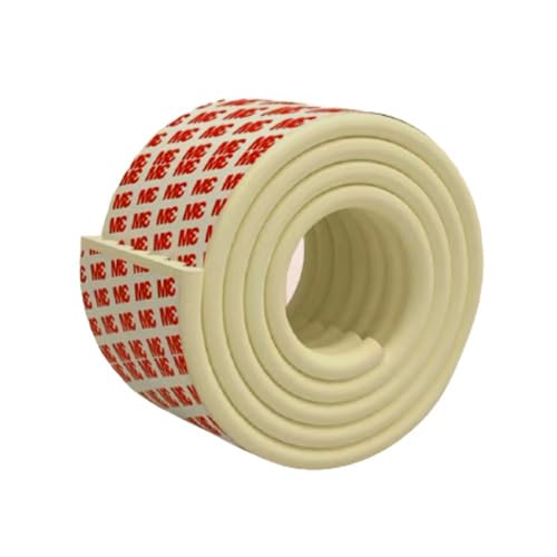 BabySafeHouse Multifunction Furniture Edge Guard Strip Pre-Taped with 3M Adhesive (6.5ft-Beige Color) for Baby Proofing & Child Safety - Image 1