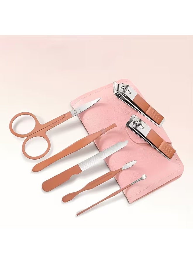 Rozino 7 PCS Portable Manicure Set with Nail Clippers - Image 3