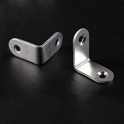 DIY Crafts DIY Crafts 078 078 063 inch Stainless Steel Angle Corner Brackets Fasteners Protector Seven Size Corner Stand Supporting Furniture Hardware Pac078 078 063 inch  - Image 5