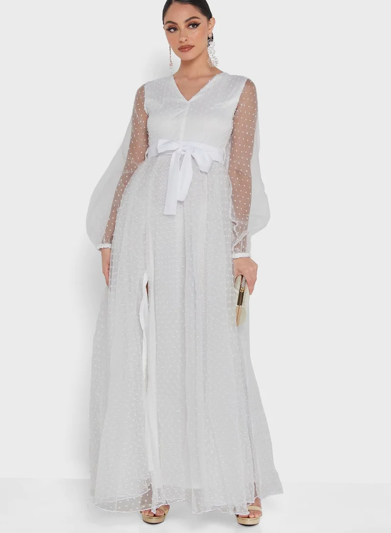 Khizana Polka Dot Maxi Dress