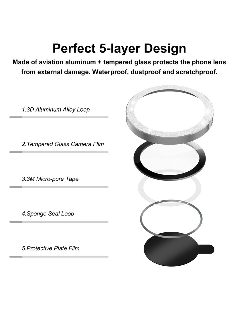 Y&D Camera Lens Protector for iPhone 14 Pro / Max, 9H Tempered Glass Cover Screen - Image 4