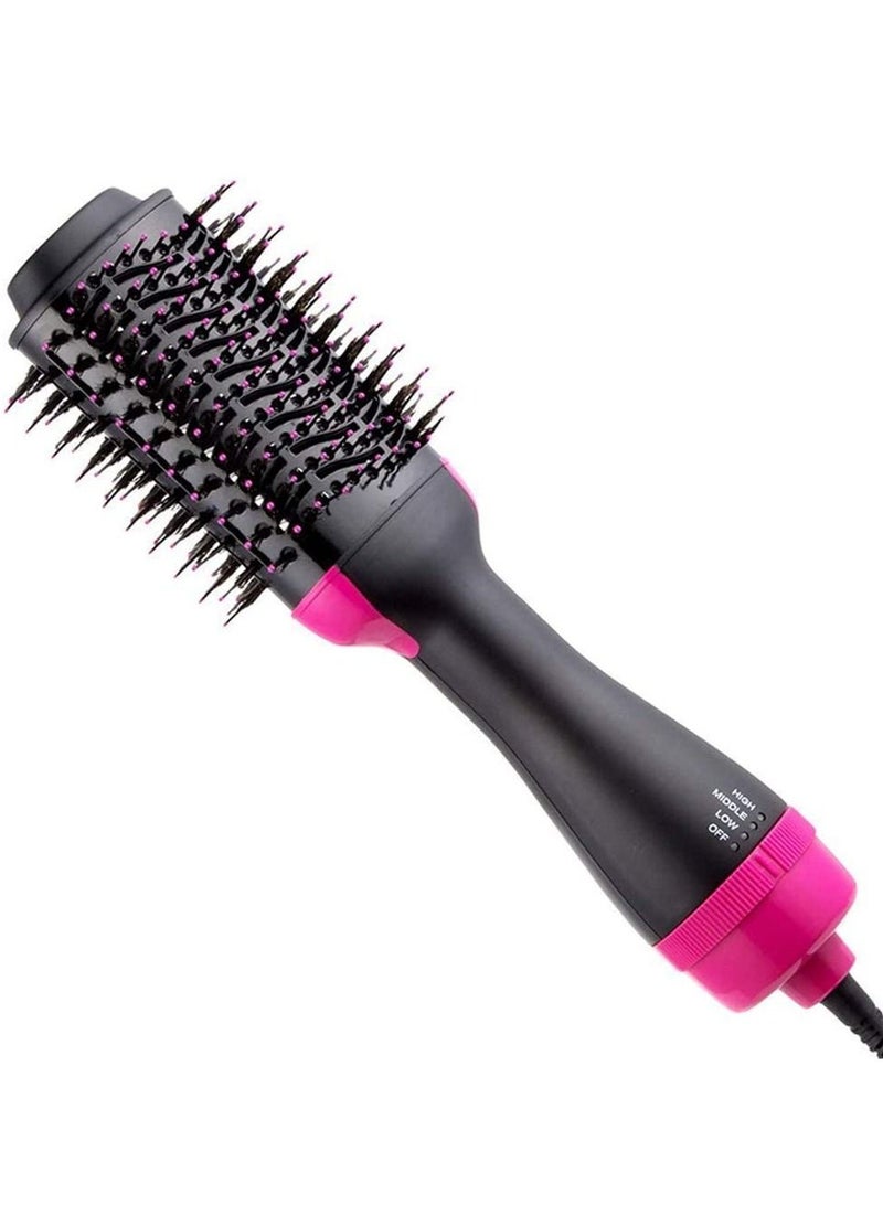 Hot Air Brush One Step Hair Dryer & Curly Hair Comb for All Hair Type with Anti-Scald Feature Multi-Functional High-Power 3-in-1 Salon - Image 1