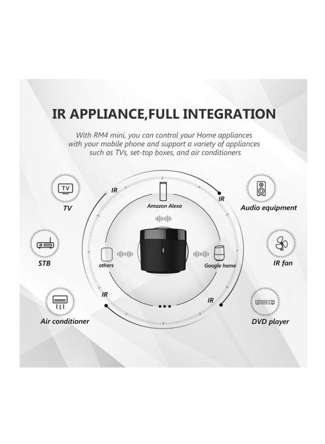 برودلينك جهاز تحكم عن بعد ذكي شامل يعمل بالأشعة تحت الحمراء للمنزل أسود - Image 4