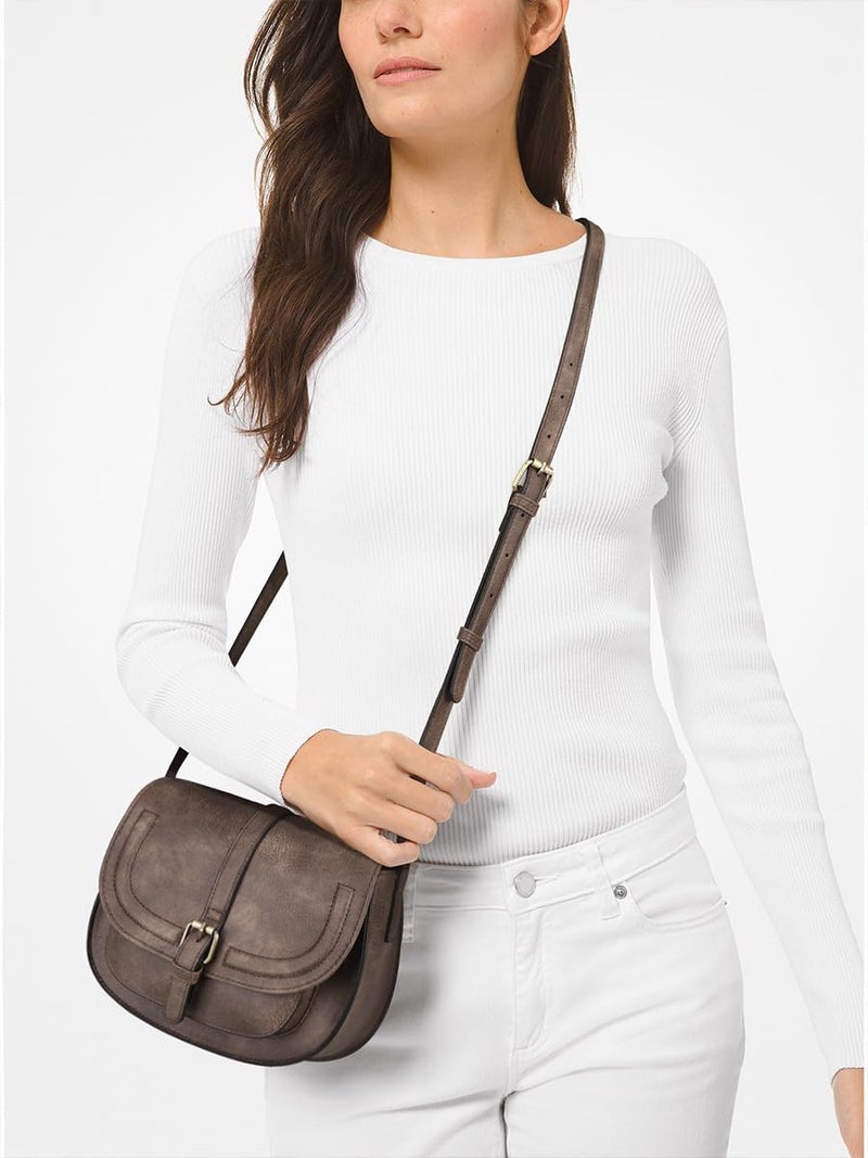 AFKOMST Crossbody Bags for Women,Small Saddle Purse and Boho Cross Body Handbags,Vegan Leather - Image 2