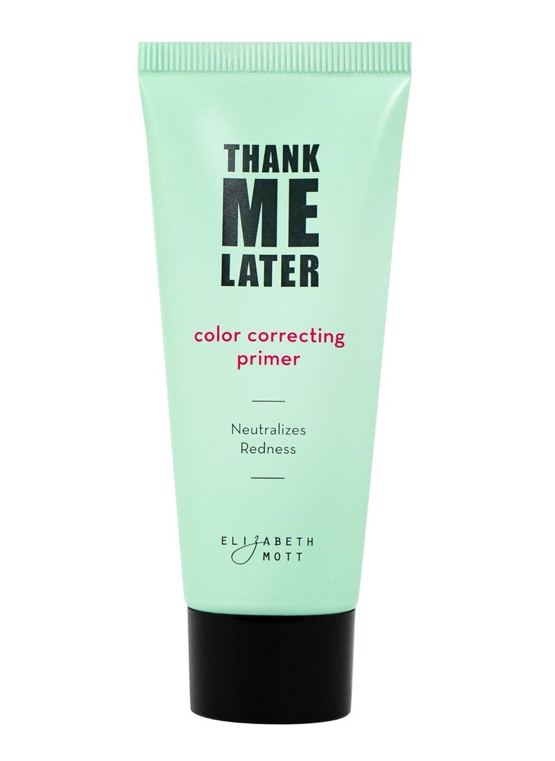 Elizabeth Mott Elizabeth Mott Thank Me Later Color Correcting Face Primer w Niacinamide, Neutralizes Uneven Skin Tone and Facial Redness - Grips Makeup for Long-Lasting Wear and a Hydrating Glow - Cruelty-Free, 30g  - Image 1