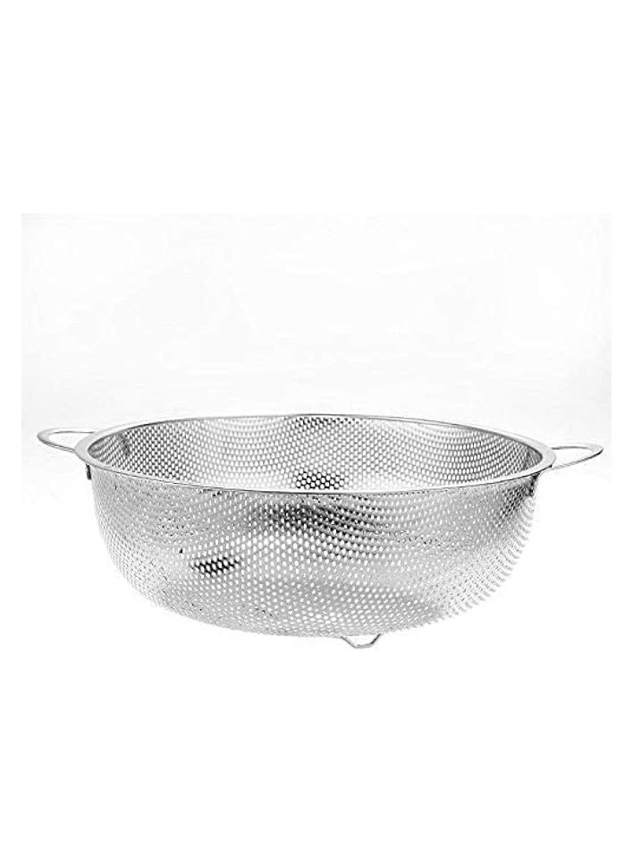 Green Tiger Vegetable Strainer Sifter Colander Set - Kitchen Supply Colander Set of 6 Stainless Steel Mesh Strainers and Colanders Net Baskets with Handles & Base Drain, Rinse, Steam or Cook - Image 1